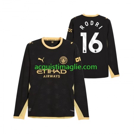 Divisa di Calcio Manchester City Rodri 16 Trasferta 2026/2027 Manica Lunga